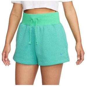 Nike Sweat Shorts Womens Fleece High Rise Loose Fit